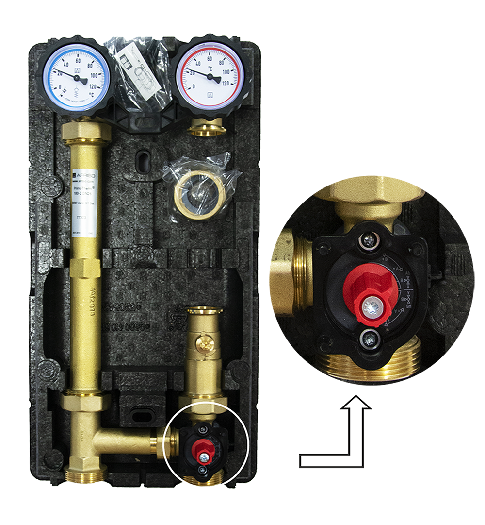 Нова насосна група PrimoTherm 180-2 Vario DN25 AFRISO