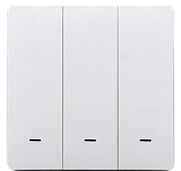 438021 Розумна клавішна кнопка-вимикач Tervix Pro Line ZigBee Push Button (3 клавіші), на батар.