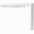 454134 Розумний карниз для штор з ZigBee управлінням Tervix Pro Line ZigBee Curtain, 4 м., білий