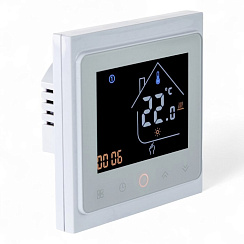 117141 Термостат з ZigBee управлінням Tervix Pro Line для водяної/електричної теплої підлоги, білий