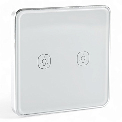 433031 Розумна сенсорна кнопка-вимикач Tervix Pro Line ZigBee Touch Switch (2 клавіші), на батар.