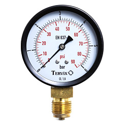 355312 манометр Tervix Pro Line 80 0-6 бар 1/2" рад.