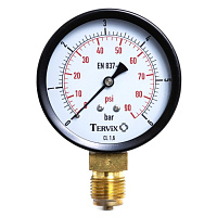 355312 манометр Tervix Pro Line 80 0-6 бар 1/2" рад.