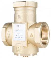 1655510 Термічний клапан AFRISO ATV 555, DN32, Rp 1¼" Kvs 9, 55 °C