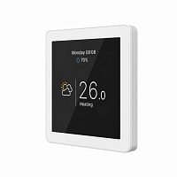 114351 Кімнатний сенсорний термостат з WiFi управлінням Tervix Pro Line WiFi TouchScren Thermostat (котел), біла рамка