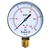 355313 манометр Tervix Pro Line 80 0-10 бар 1/2" рад.