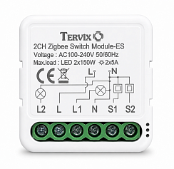433421 Розумний вимикач Tervix Pro Line WiFi Switch (2 клавіші)