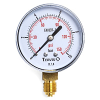 355213 манометр Tervix Pro Line 63 0-10 бар 1/4" рад.